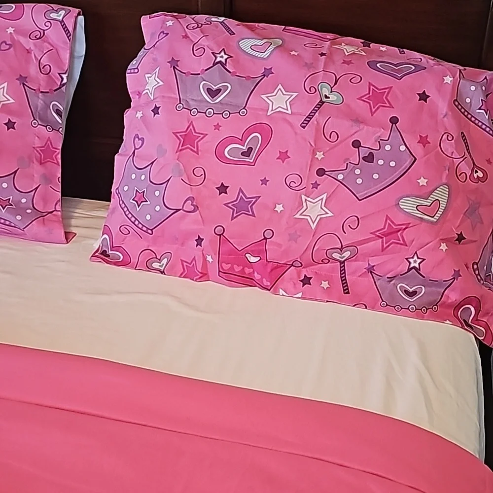 Full Sz. Princess 7 pc.‎ Comforter Sheet Set